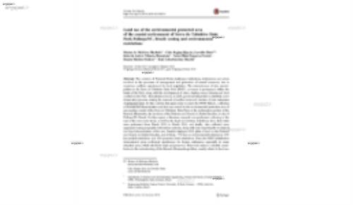 Land use of the environmental protected area of the coastal environment of Serra do Tabuleiro State Park-Palhoc¸a/SC, Brazil: zoning and environmental restrictions